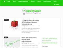 Tablet Screenshot of clevermovegames.com